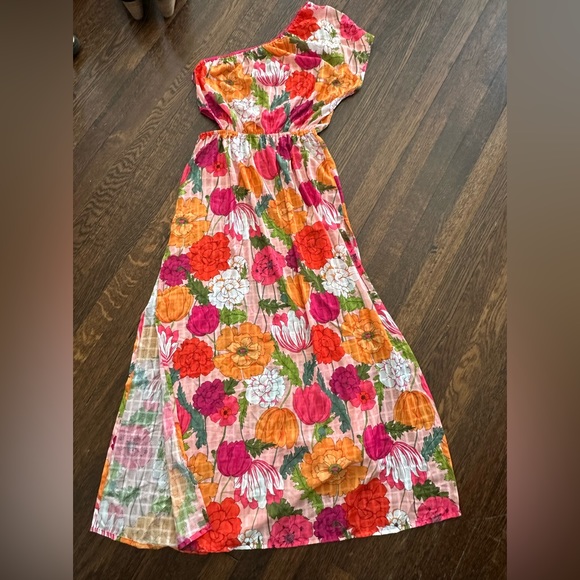 Trina Turk Sunny Bloom One-Shoulder Maxi Dress | Neiman Marcus